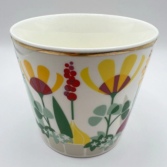 Grace's Teaware Flower Garden Mug Gold‎ Accent Handle. 12 oz. - Picture 3 of 7